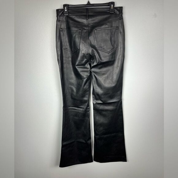 Old Navy High Rise Flare Faux Leather Pants - Picture 3 of 6